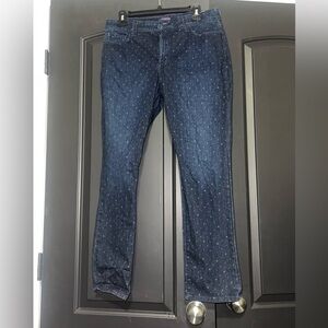NYDJ Dark Blue Straight Leg Jeans